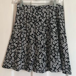 Fun floral LOFT swing skirt